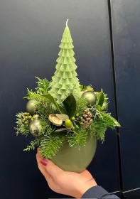 Nordic Pine  Candle Arrangement